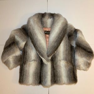 AMERICAN SIGNATURE Vintage Faux Fur Coat